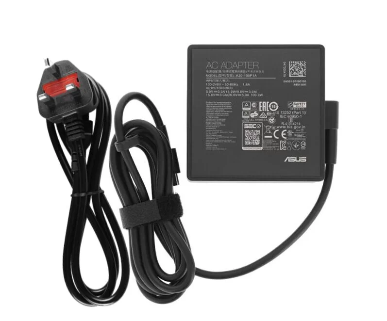 Genuine 100W USB-C Asus 0A001-01090100 Charger AC Adapter + Free Cable