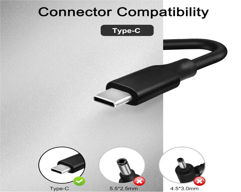 Genuine 100W USB-C Acer 27.Q7DN2.003 Charger AC Adapter + Cable