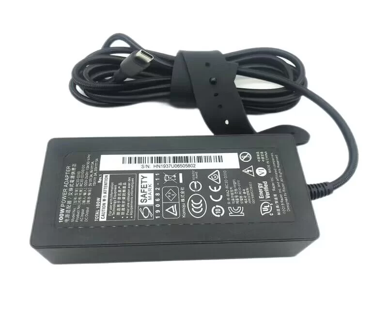 Genuine 100W USB-C Blade Blade Stealth 13 RZ09-03101 Adapter Charger + Power Cable