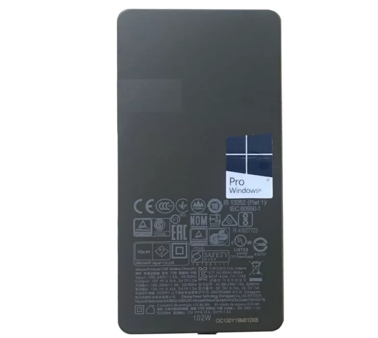 Genuine 102W Microsoft Surface Book 16GB 1TB i7 2G AC Adapter + Cord