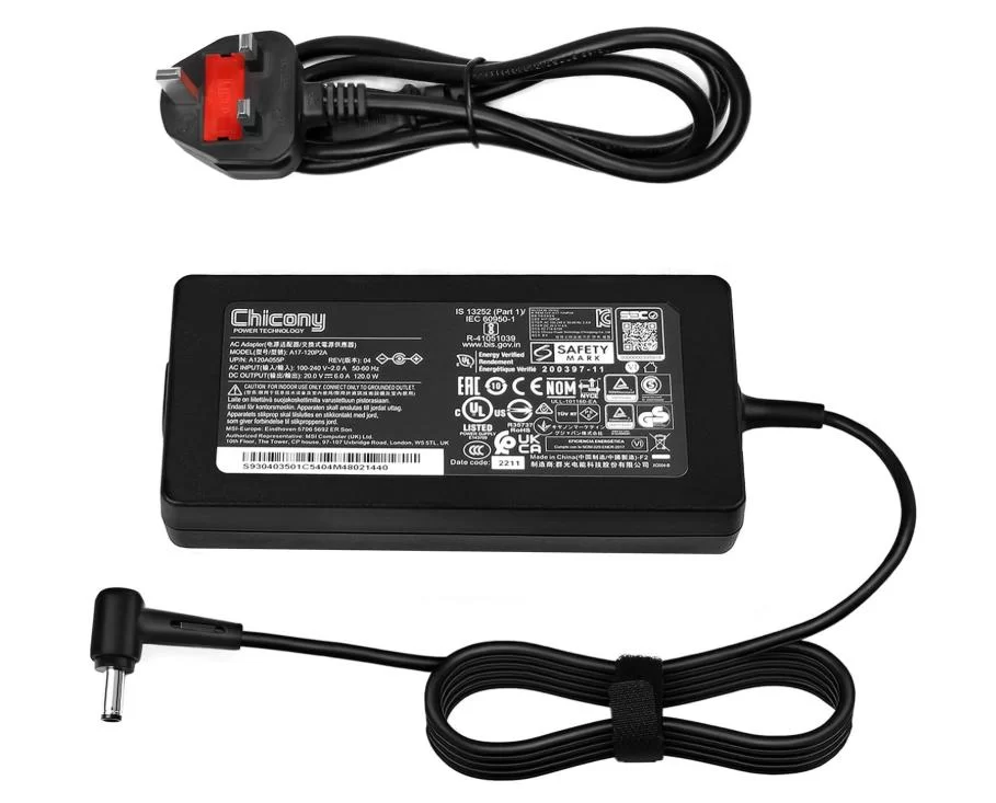 Genuine 20V 6A 120W Chicony A120A055P AC Adapter Charger + Cable