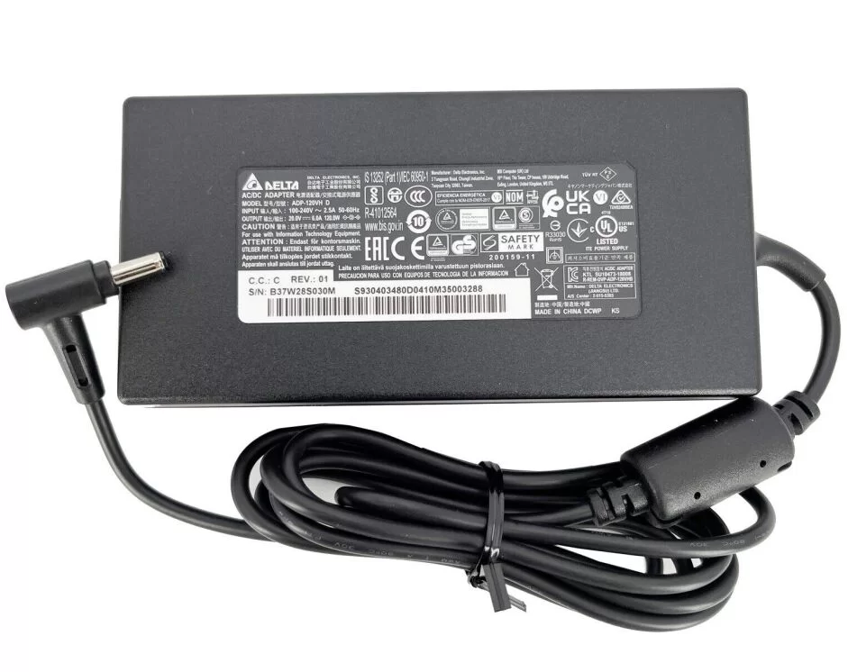 Genuine 120W MSI 9S7-16R821-054 AC Adapter Charger + Cable
