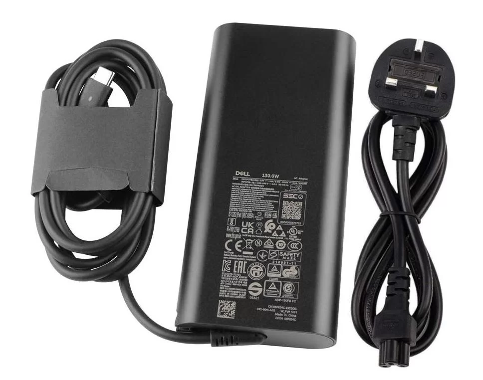 Genuine 130W Type-C GaN Dell Latitude 15 (5531-0N9G0) Charger AC Adapter + Cable