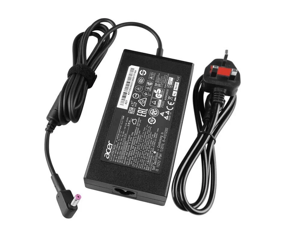 Genuine 19V 6.9A 135W Acer ADP-135KB T AC Adapter Charger + Cable