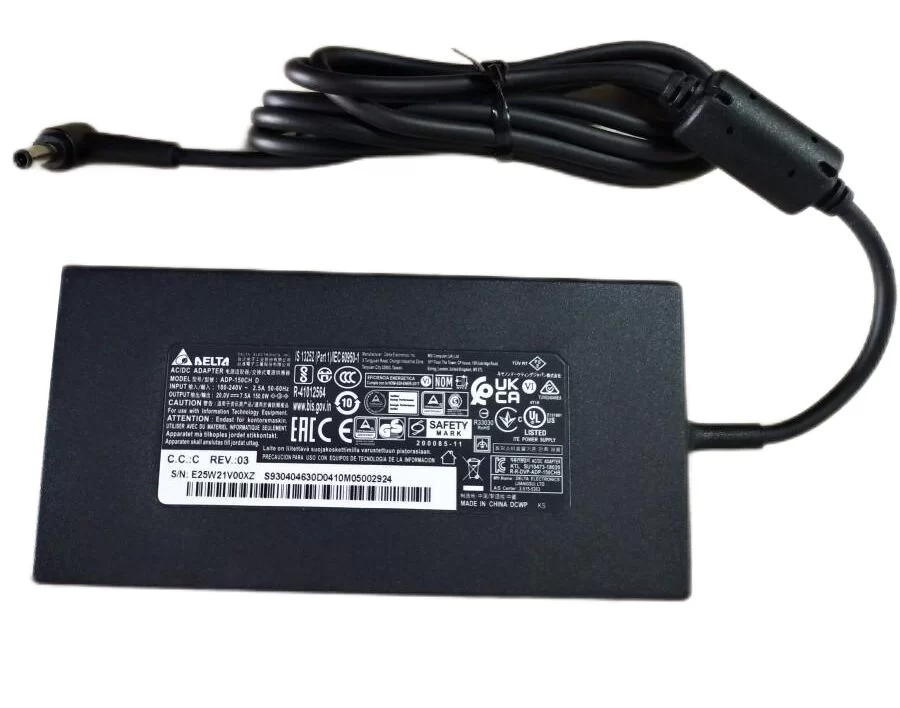 Genuine 20V 7.5A 150W MSI Katana GF66 11UC-083CA Adapter Charger + Cable