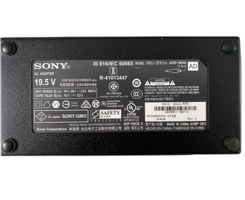 Genuine 160W 19.5V 8.21A Sony APDP-160A1 B Adapter Charger + Free Cord