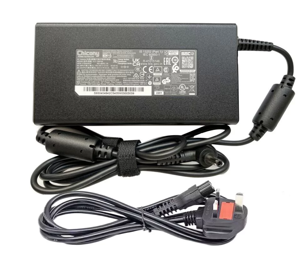 Genuine 20V 9A 180W MSI Creator Z16 A11UET-013 Adapter Charger + Power Cable