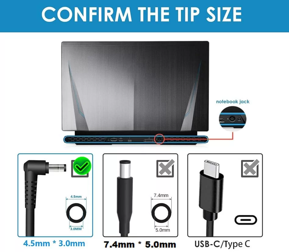 Genuine 20V 9A 180W MSI GF75 Thin 10UEK-048US Adapter Charger + Power Cable