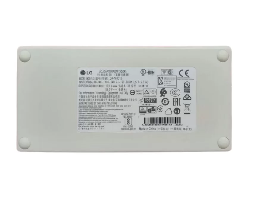 Genuine 19V 9.48A 180W LG 32UD99 32UD99-W Charger AC Adapter + Cable