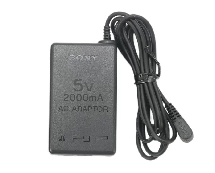 Genuine 5V 2000mA Sony PSP 1005 2005 3005 Charger AC Adapter + Cable