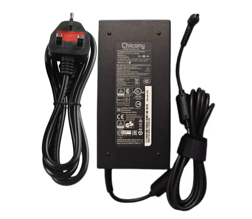 Genuine 20V 10A 200W Chicony A15-200P4B AC Adapter Charger + Cable