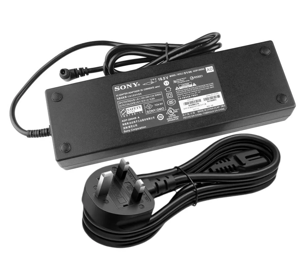 Genuine 19.5V 10.26A 200W Sony ACDP-200D02 Charger AC Adapter + Cable
