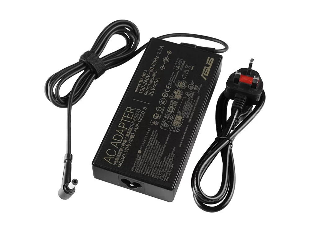Genuine 120W 20V 6A Asus 04G265003420 Adapter Charger + Free Cable