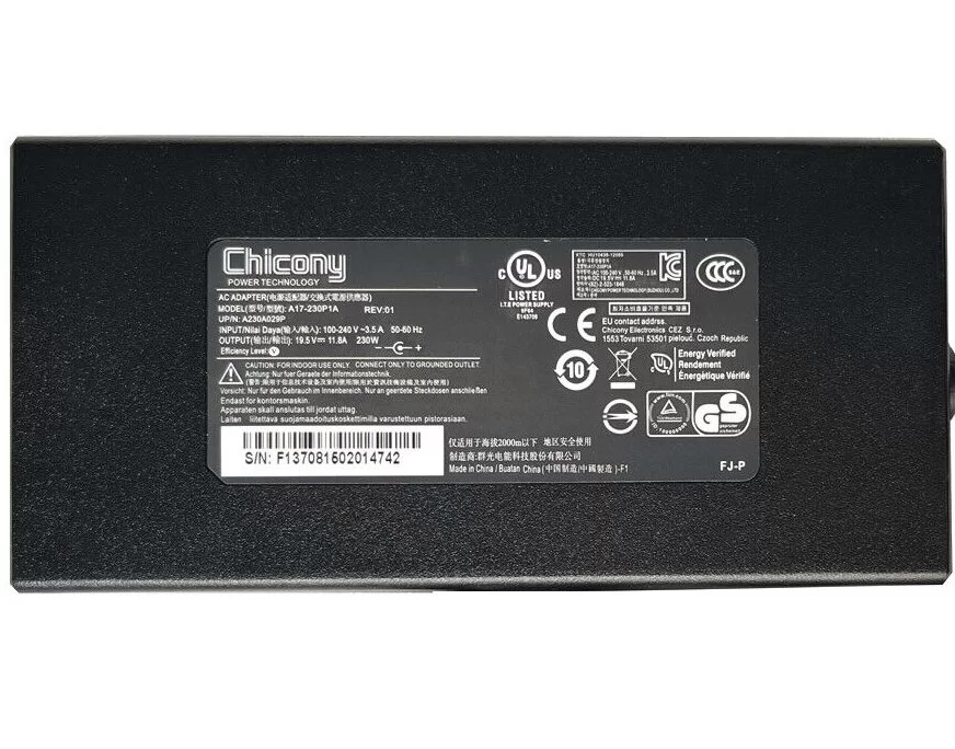 Genuine 19.5V 11.8A 230W 230W Acer Predator Triton 500 SE AC Adapter Charger + Cable