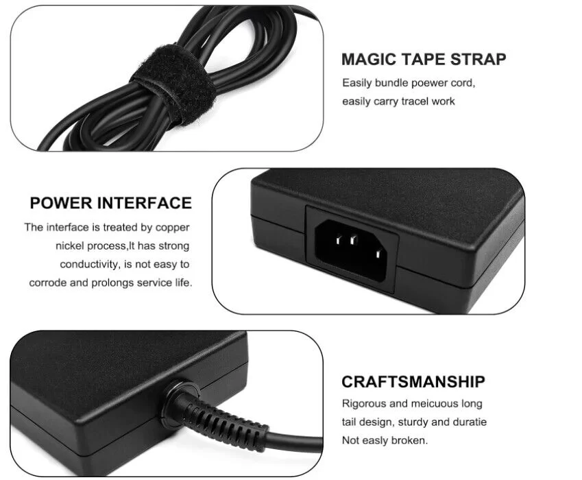 Genuine 20V 12A 240W MSI Alpha 17 C7V AC Adapter Charger + Cable