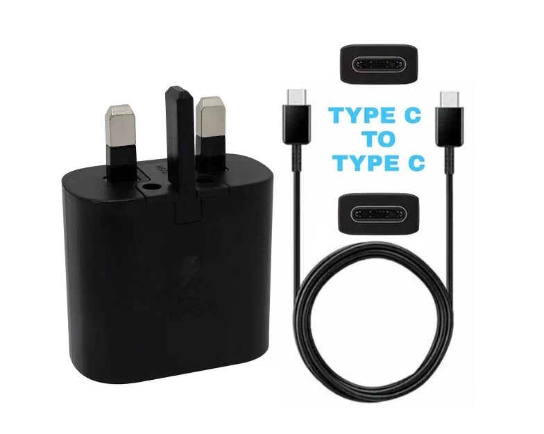 Original 25W USB-C Samsung Galaxy A02s SM-A025F/DS Adaptor Charger With Type-C Cable