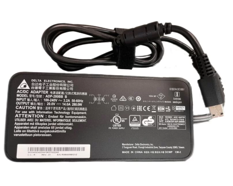 Genuine 280W MSI Creator Z16 A12UET Adapter Charger + Free Cable