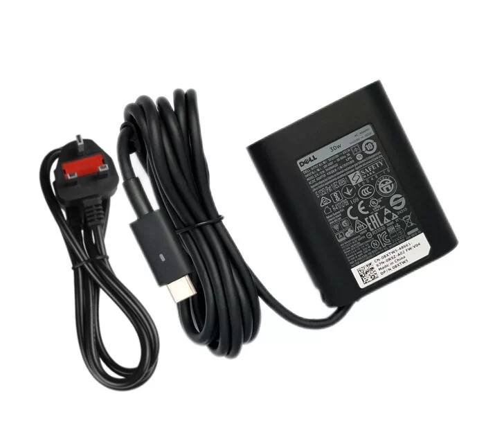 Genuine 30W USB-C Dell 02CR08 2CR08 Adapter Charger + Free Cable