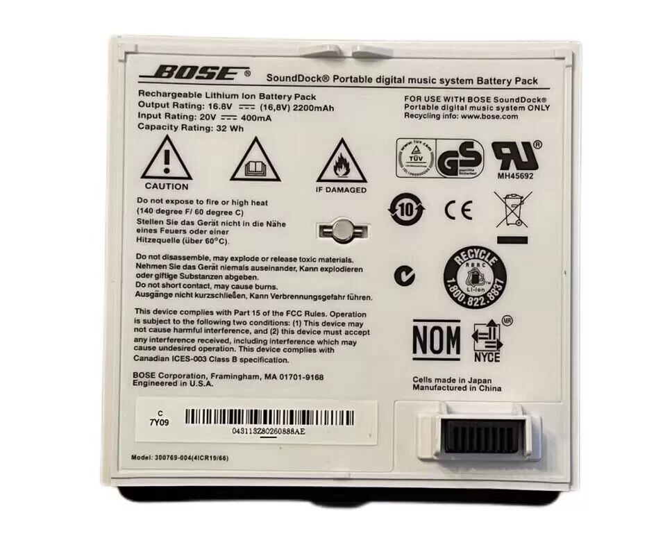 Genuine 2200mAh 32Wh Bose 300769-002 Battery