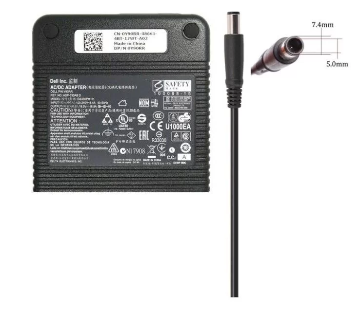 Genuine 19.5V 16.9A 330W Dell ADP-330AB B Adapter Charger + Free Cable