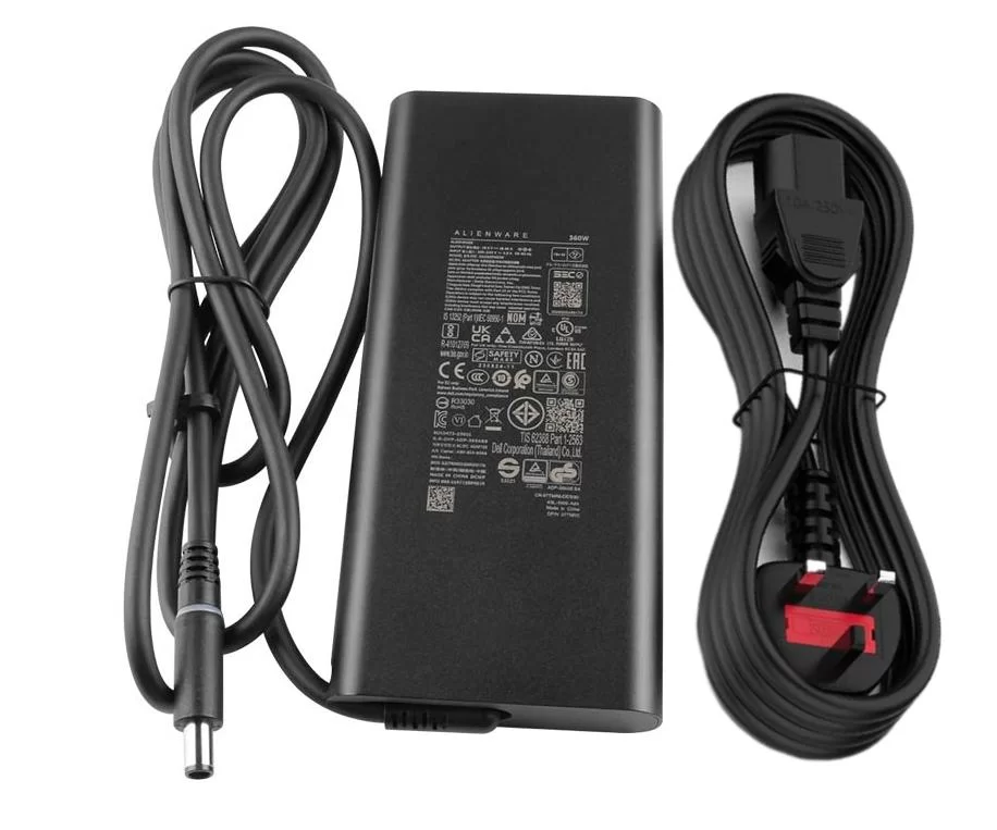 Genuine 19.5V 18.46A 360W GaN Dell 2KH18 492-BDNZ Charger AC Adapter + Cable