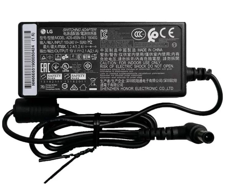 Genuine 19V 2.1A 40W LG 19040GPK AC Adapter Charger + Free Cord