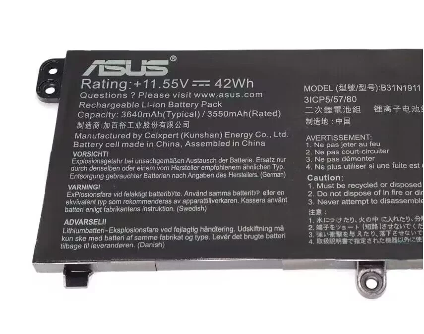Genuine 3640mAh 42Wh Asus 0B200-03750000 Battery