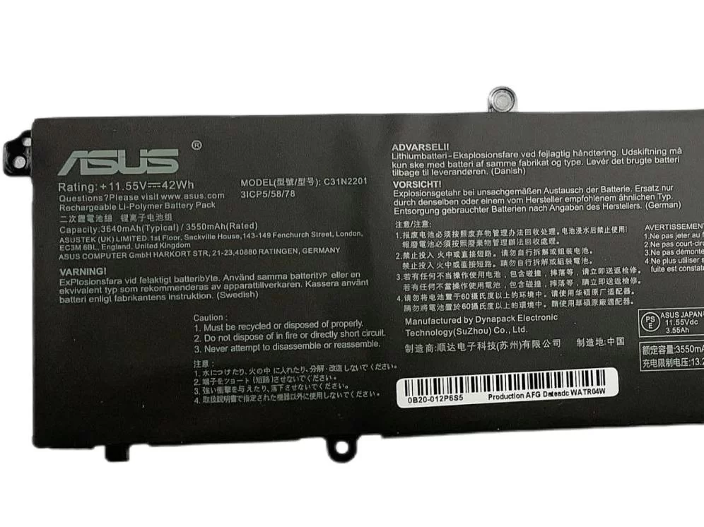 Genuine 3640mAh 42Wh Asus E1504FA-DB31-CA E1504FA-OLED005W Battery