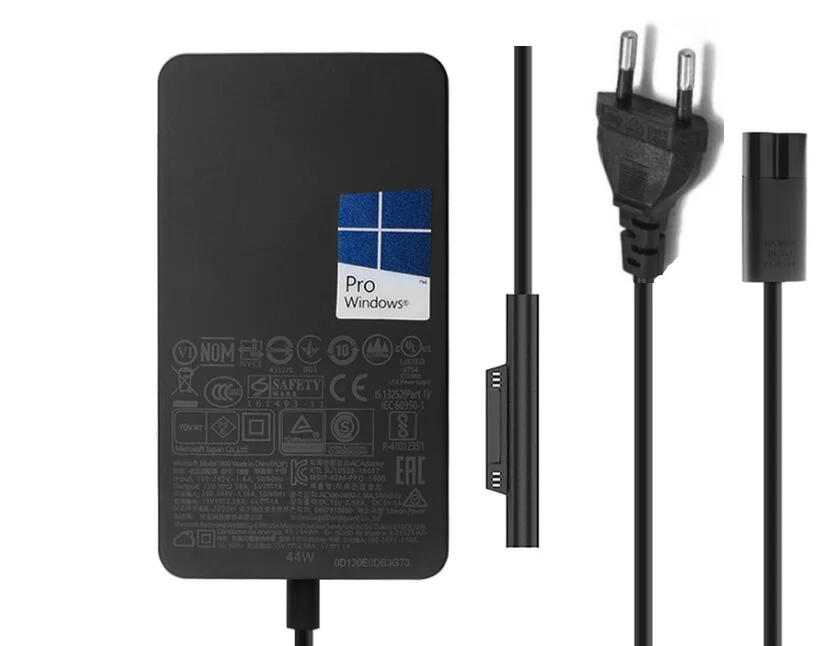 Original 44W 15V 2.58A Microsoft Surface Pro 5 AC Adapter + Free Cord