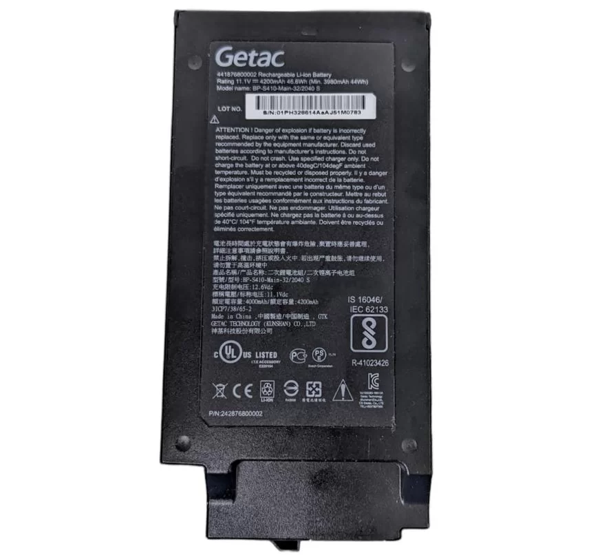 Genuine 4200mAh 46.6Wh Getac 242876800002 Battery