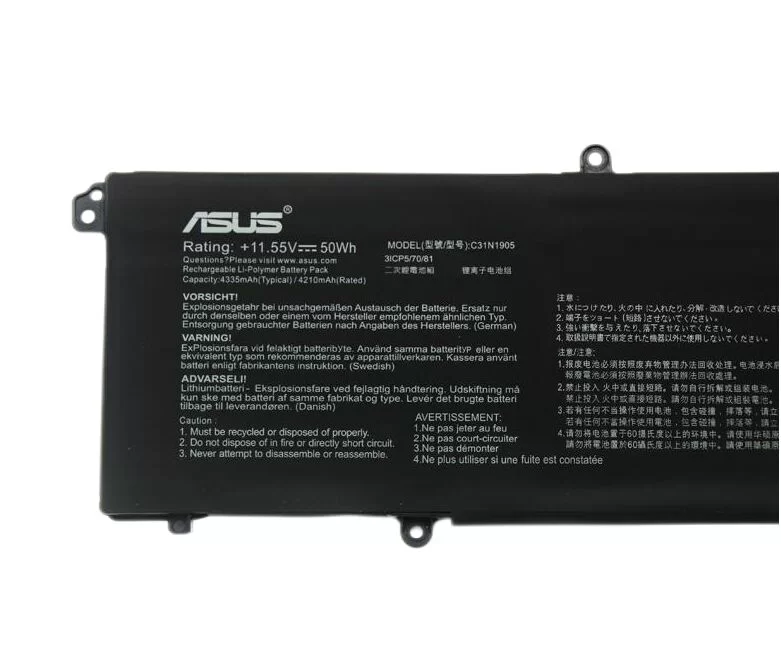 Genuine 4335mAh 50Wh Asus C31N1905 3ICP5/70/82 0B200-03580200 Battery Genuine 4335mAh 50Wh Asus C31N1905 3ICP5/70/82 0B200-03580200 Battery