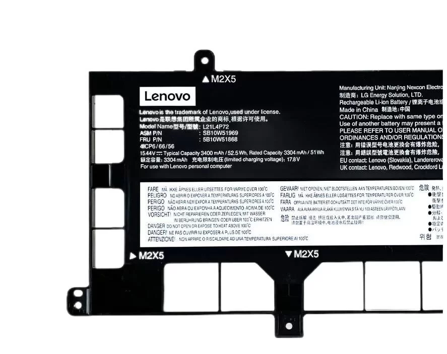 Genuine 52.5Wh Battery for Lenovo ThinkPad P16s Gen 1 21BT0004MB