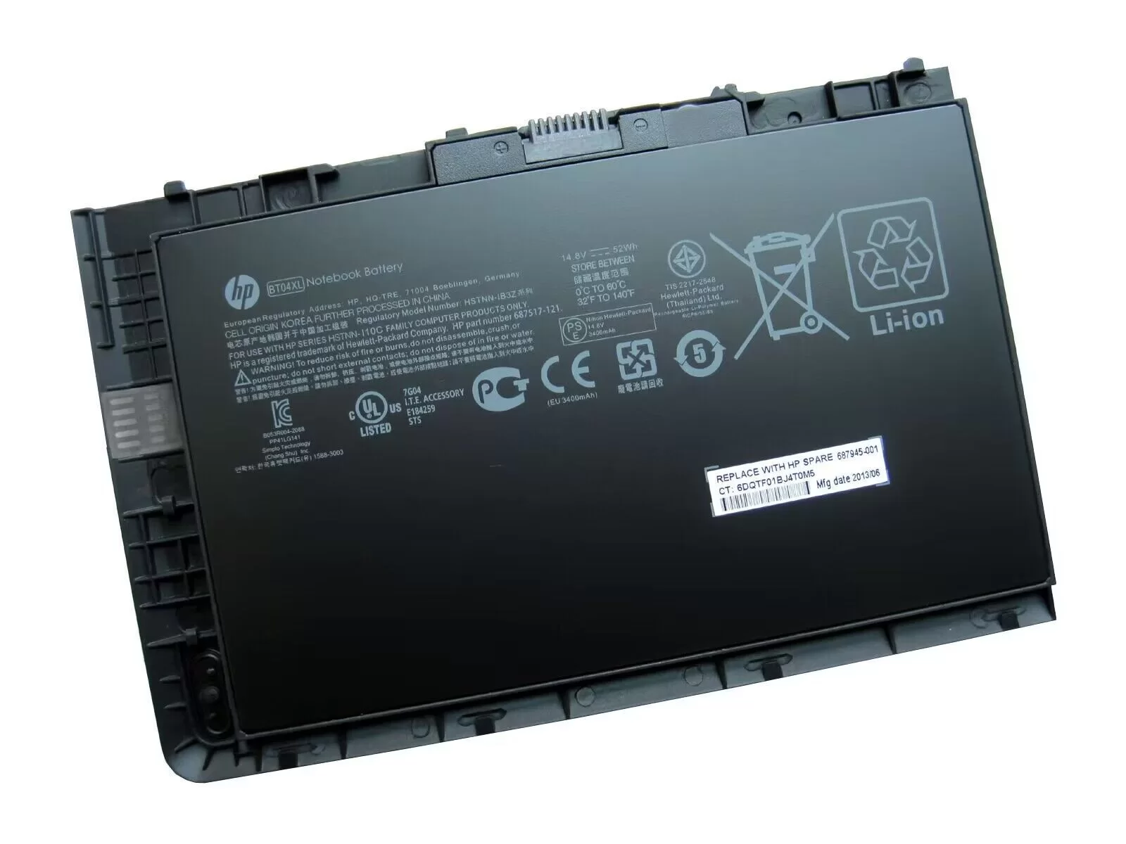 Genuine 3400mAh 52Wh Battery for HP BA06
