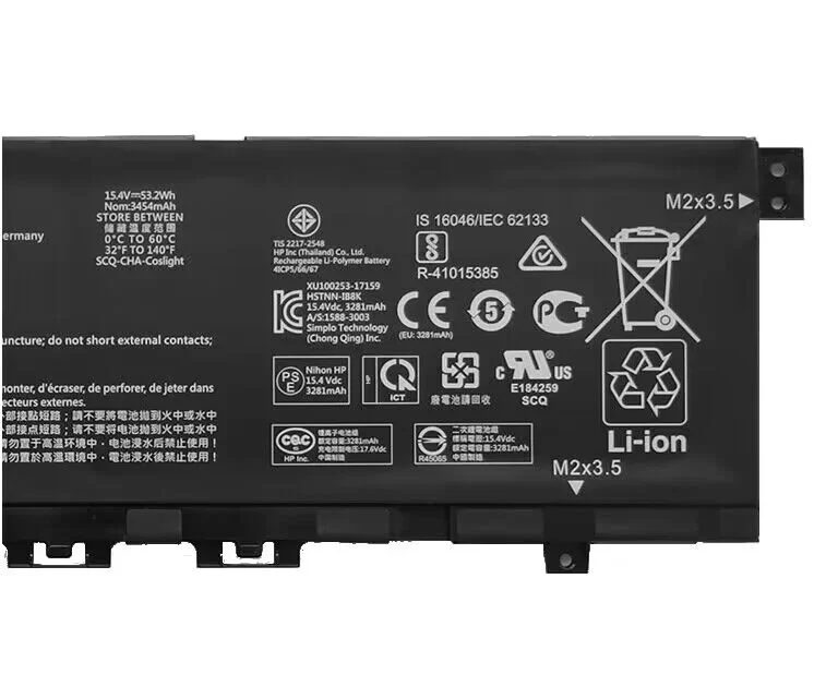 Genuine 3454mAh 53.2Wh Battery for HP Envy 13-ah0001nc 13-ah0047tx 13-ah0007ur
