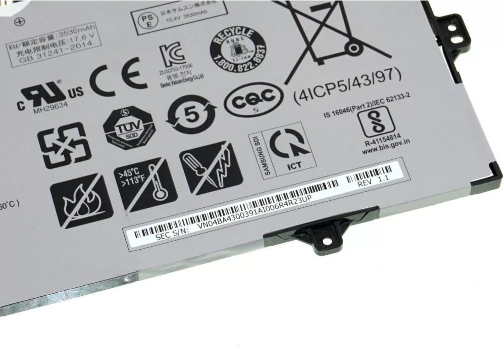 Genuine 3530mAh 54Wh Samsung AA-PBSN4AF Battery