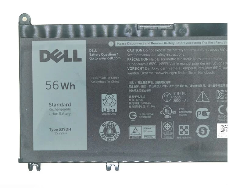 Original 4 Cell 3500mAh 56Wh Battery For Dell 3490