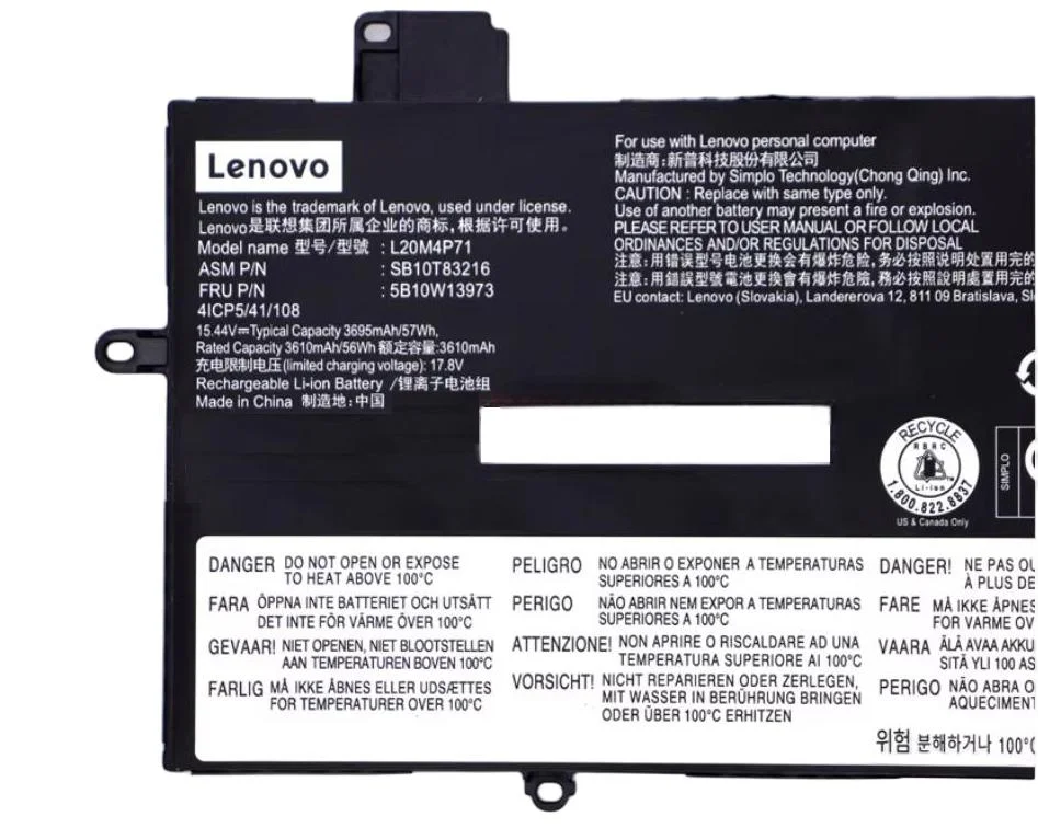 Genuine 3695mAh 57Wh Battery for Lenovo 21HM0024ZA 21HM0026AD 21HM0026ED