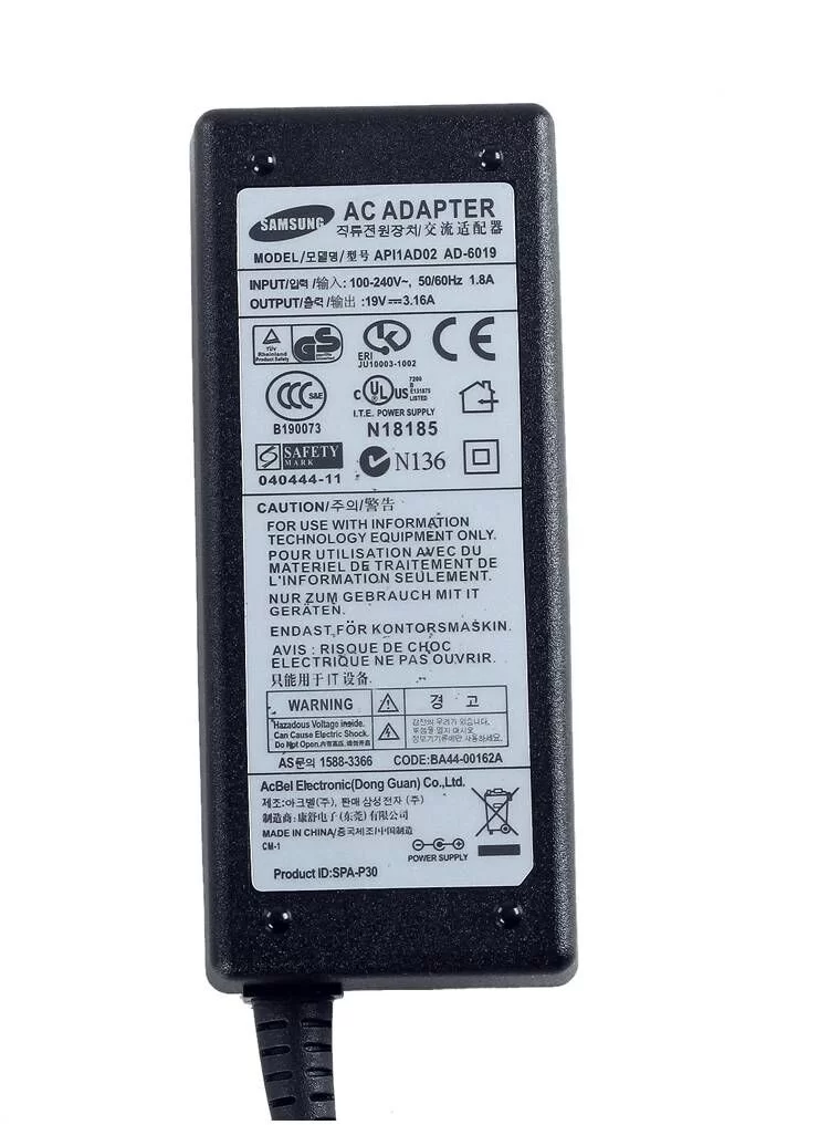 Genuine 60W Samsung 300E4C-U01 300E4C-U03 AC Adapter + Free Cord