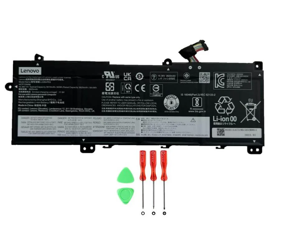 Genuine 3910mAh 60Wh Lenovo 5B11L67329 5B11L67335 Battery