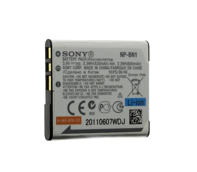 Genuine 630mAh 2.3Wh Sony DSC-W310 DSC-W320 DSC-W330 Battery