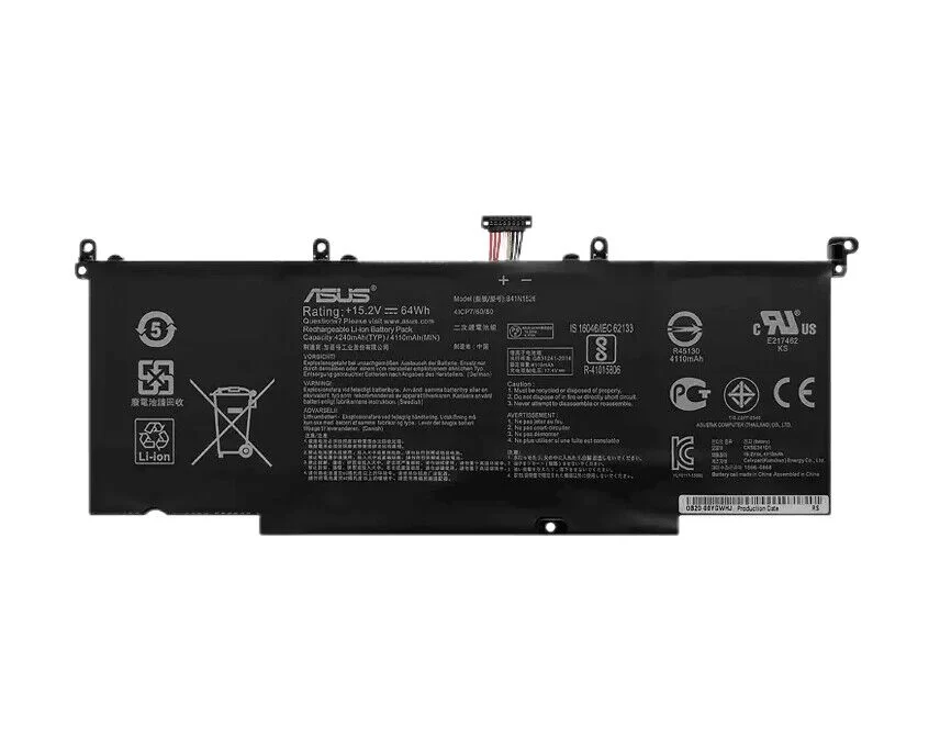 Genuine 4 Cell 4110mAh 64Wh Asus 0B200-01940000 4ICP7/60/80 Battery