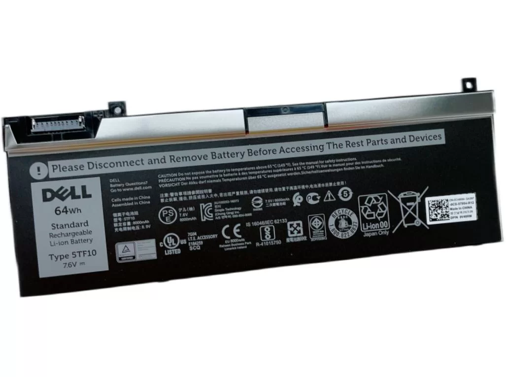 Genuine 8000mAh 64Wh Battery for Dell 0H6K6V 0RY3F9 0VRX0J