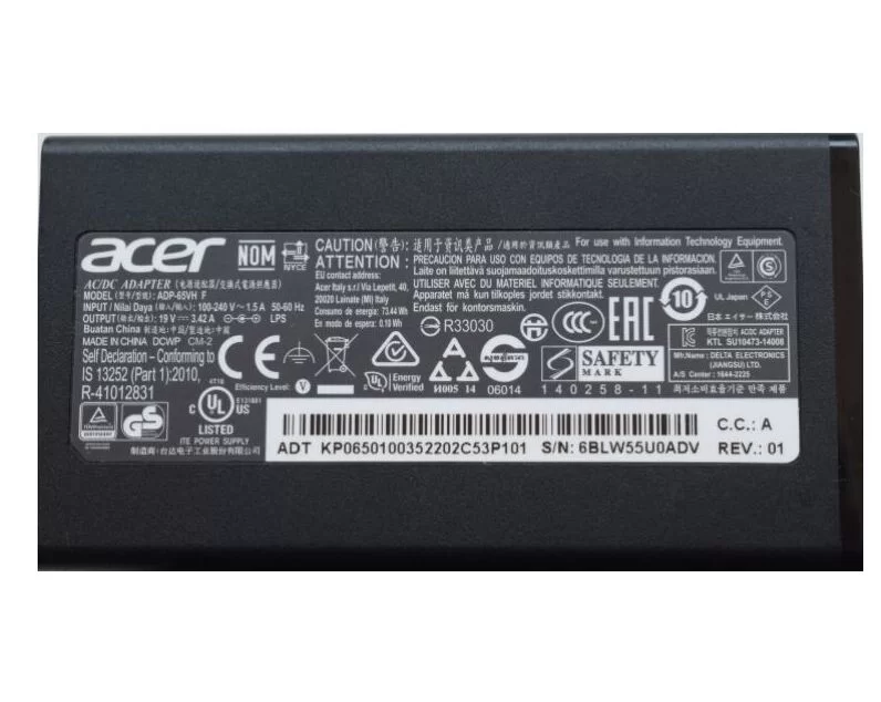 Genuine 19V 3.42A 65W Chicony A065R035L A11-065N1A Adapter Charger