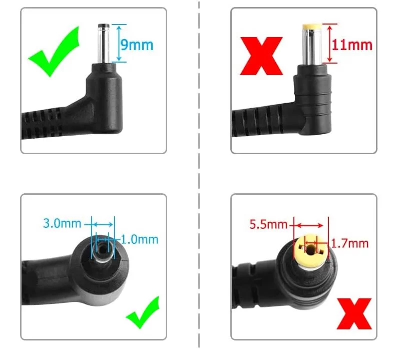 Genuine 19V 3.42A 65W Chicony A11-065N1A Adapter Charger + Power Cable
