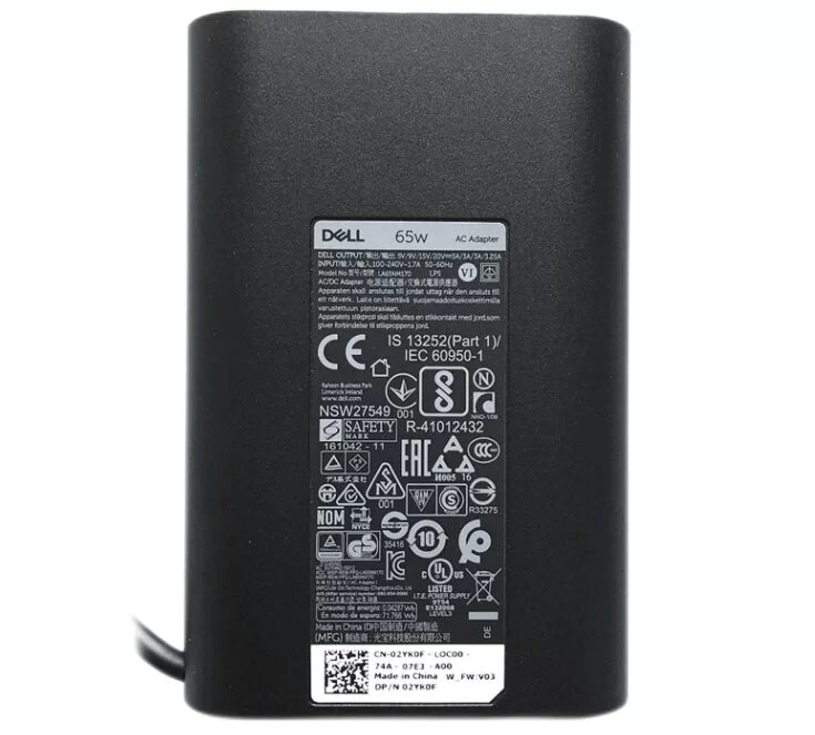 Genuine 65W USB-C Dell Chromebook 5190 Education Adapter Charger Genuine 65W USB-C Dell Chromebook 5190 Education Adapter Charger