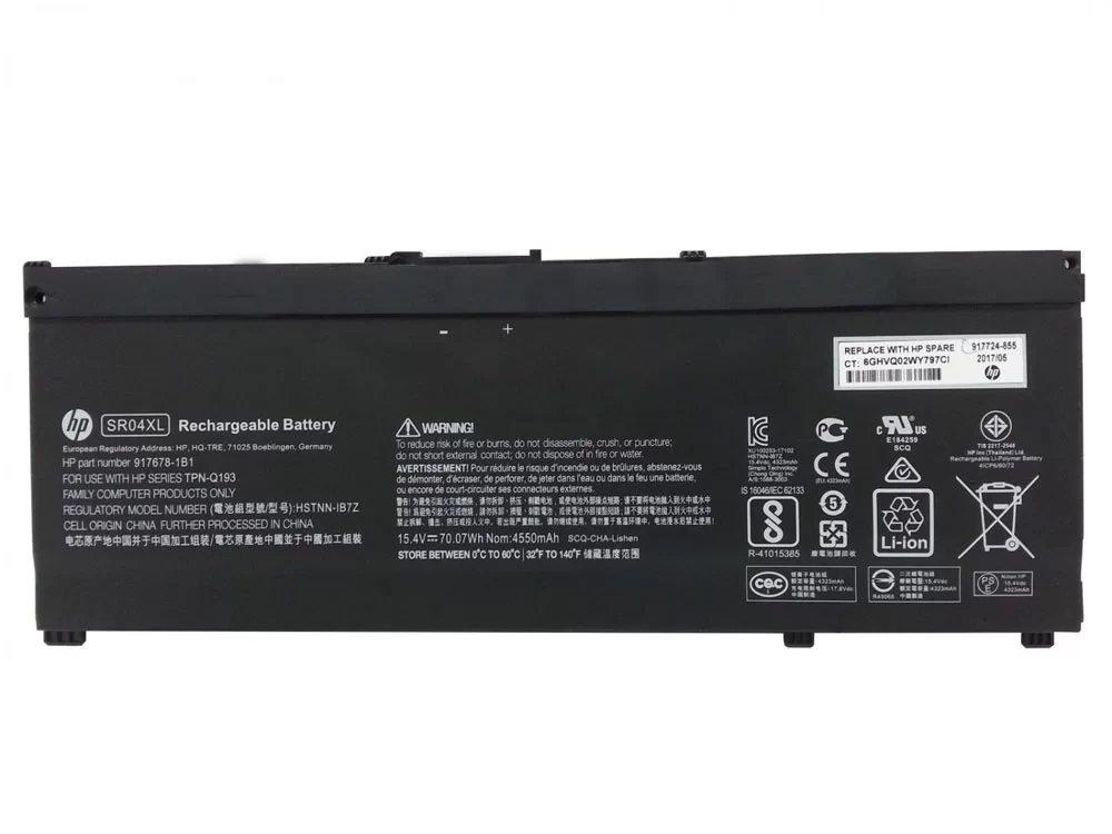 Original 70.07Wh HP Omen 15-dc1017nq 15-dc1053nq 15-dc1995nz Battery
