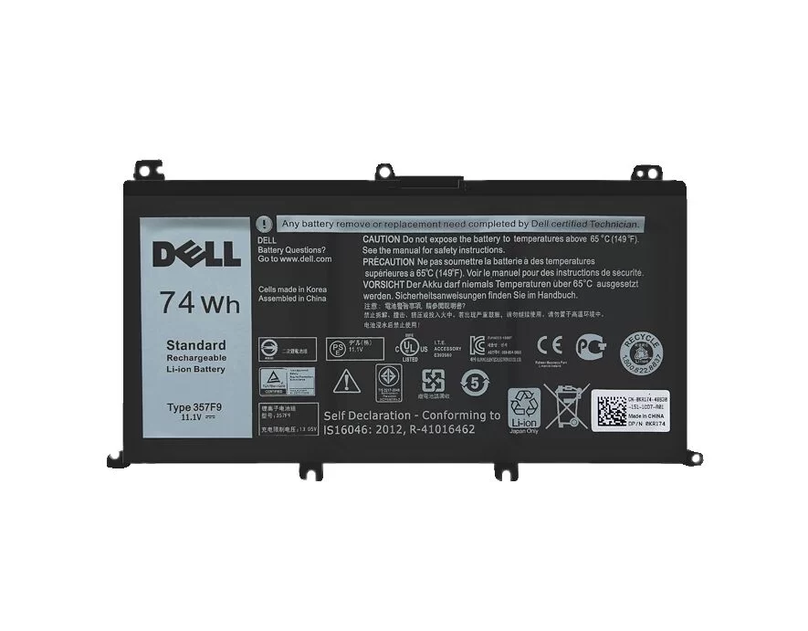 Genuine 6 Cell 6400mAh 74Wh Battery for Dell Ins 15-5577-D2548B