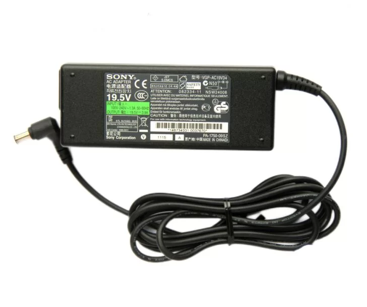 Genuine 19.5V 3.9A 76W Sony Vaio VGN-A6 Adapter Charger + Free Cord