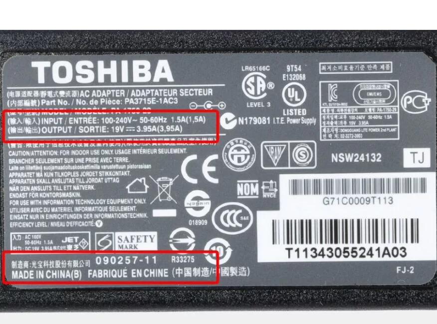 Original 75W Toshiba A000014030 A000014040 AC Adapter + Free Cord Original 75W Toshiba A000014030 A000014040 AC Adapter + Free Cord