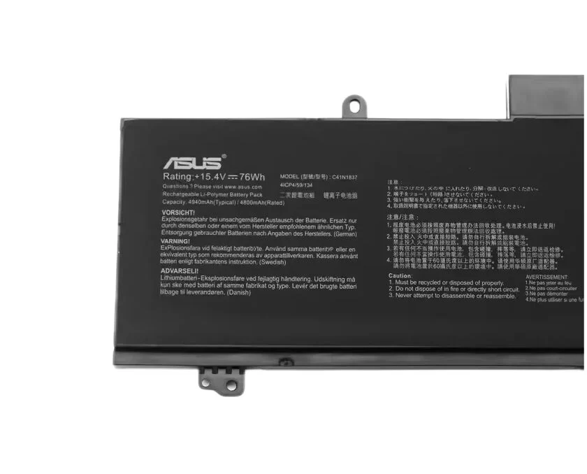 Genuine 4 Cell 4940mAh 76Wh Asus ROG Zephyrus GA502IV-AZ001T Battery